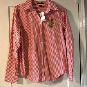 Orange Lauren Ralph Lauren Button Up
